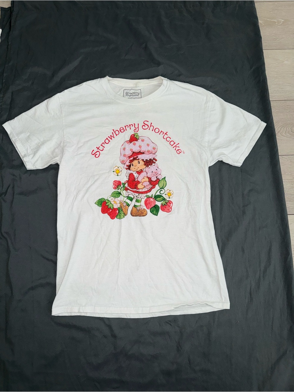 Strawberry Shortcake White Graphic Tee - Classic Character Print